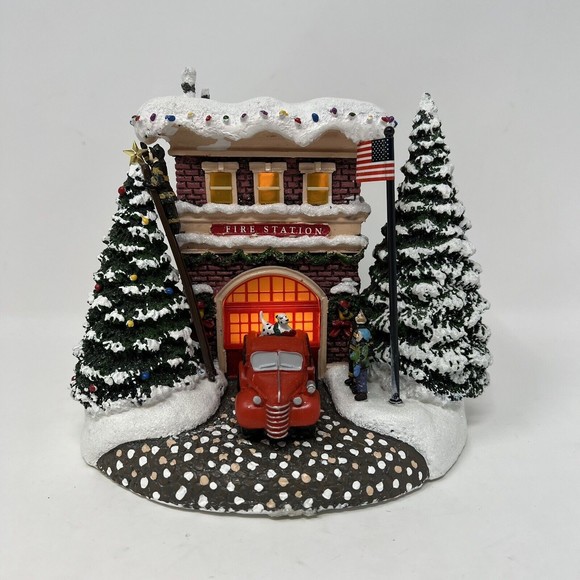 Thomas Kinkaid Holiday Thomas Kinkade Lighted Christmas Fire
